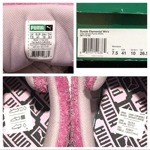 NIB Puma Suede Elemental Hairy Wool Sneakers - Picture 15 of 16